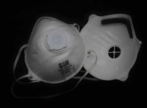 Two facemasks for protection against the coronavirus